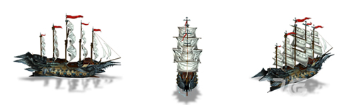 《帆海大时代》船舶概念图