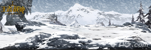 王者战神概念规划图—千里冰封的雪山山顶