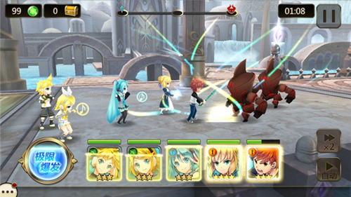 经过联动玩家能够搜集各大动漫人物在游戏中集结