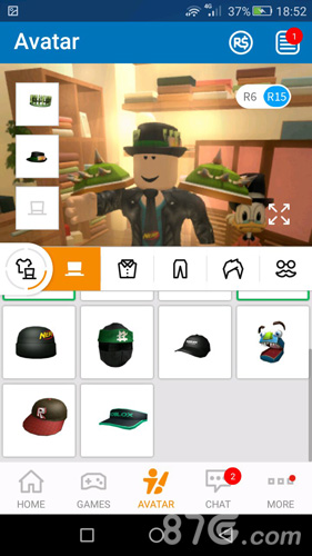 Roblox手机版换装帽子列表