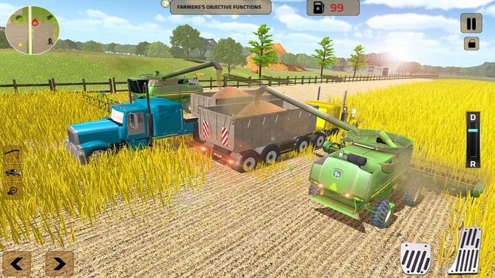 3D拖拉机农业和收获2018无限金币版下载