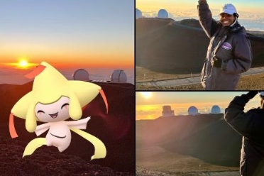 《宝可梦GO》玩家登顶最高峰冒纳开亚山 抓闪光基拉祈
