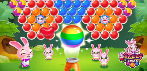 兔子泡泡龙：动物森林游戏玩法