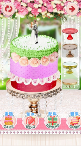 梦幻公主婚礼蛋糕游戏宣传图