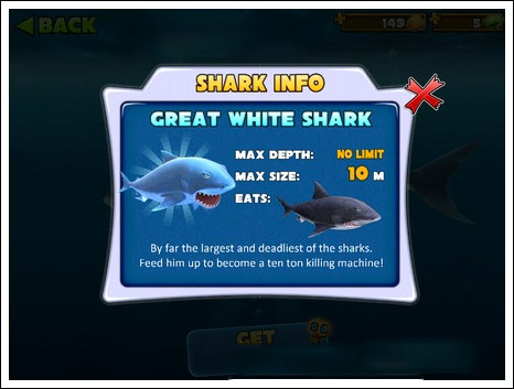 饥饿鲨进化鲨鱼种类推荐
5