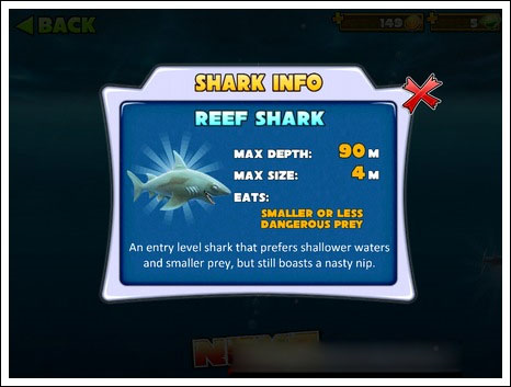 饥饿鲨进化鲨鱼种类推荐
1