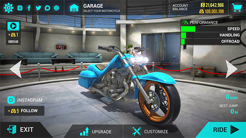极限摩托车模拟器无限金币版游戏特色