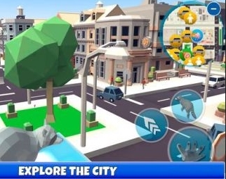 浣熊大冒险城市模拟器3D游戏宣传图