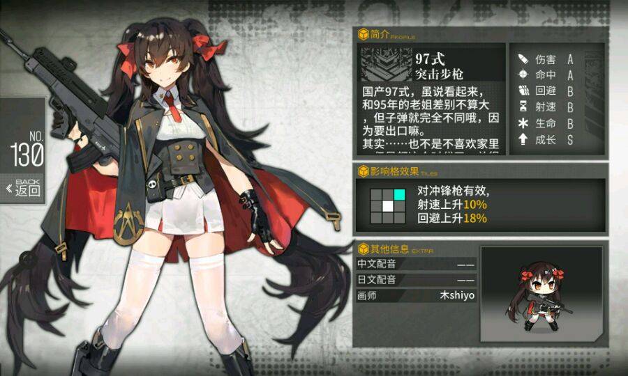 少女前线97式突击步枪怎么样 少女前线97式突击步枪公式