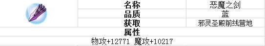 《剑魂之刃》恶魔级全套装备获取攻略