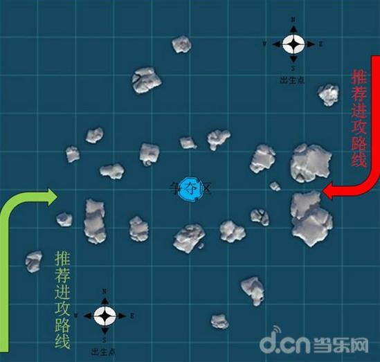 巅峰战舰冰川海峡小地图 冰川海峡卫星图