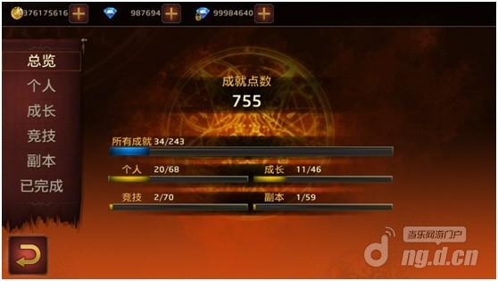 永恒成就系统介绍