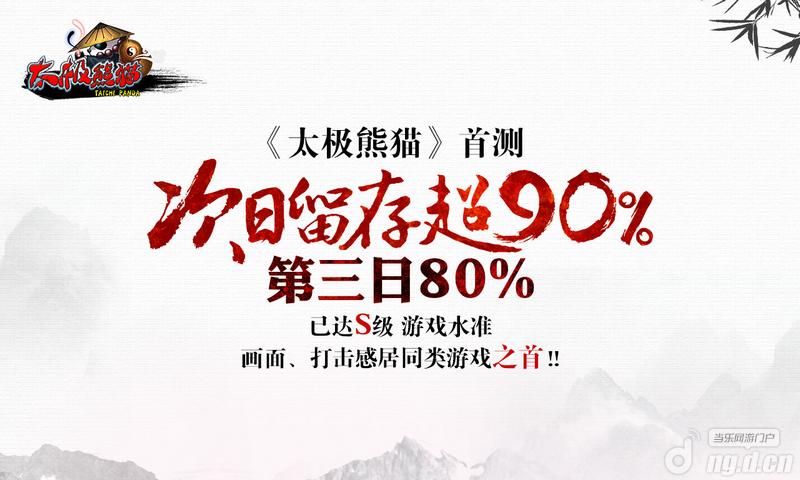 次日留存超90% 《太极熊猫》无愧S级品质